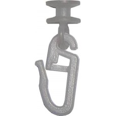 Γάντζος κουρτίνας παραμάνα πλαστικός γενικής χρήσης λευκός